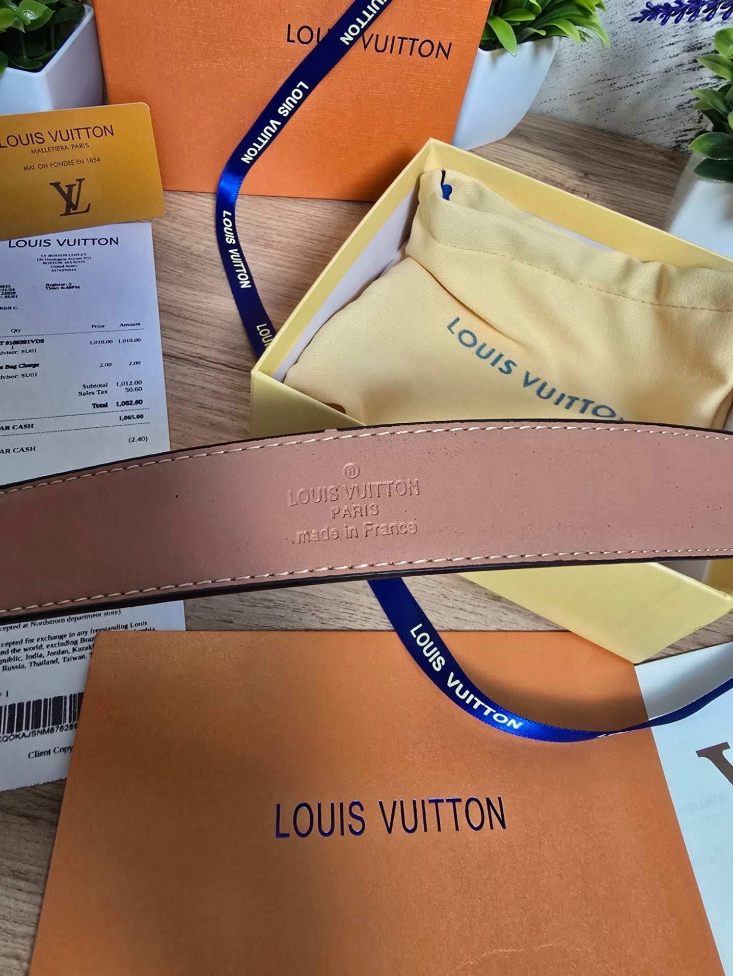 LOUIS VUITTON | Damier Graphite Belt