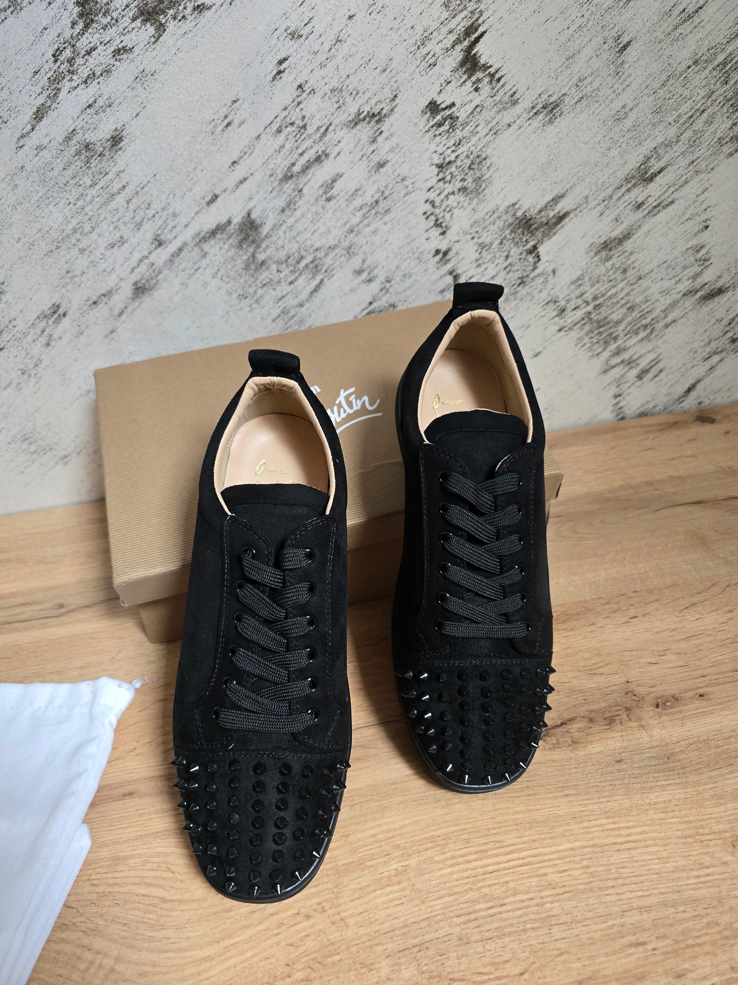 CHRISTIAN LOUBOUTIN | Black Velour & Spikes Shoes