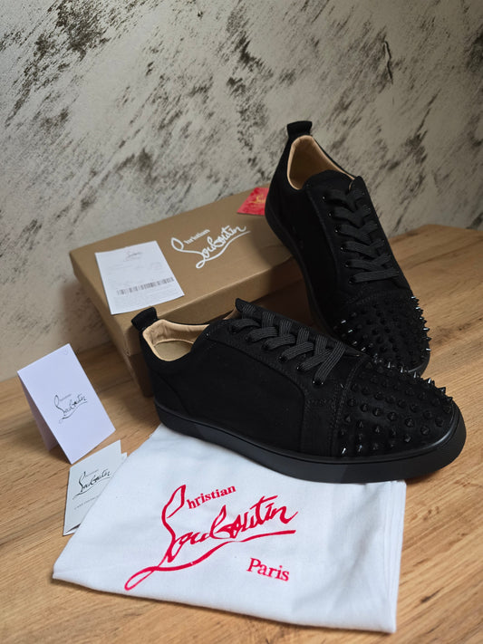 CHRISTIAN LOUBOUTIN | Black Velour & Spikes Shoes