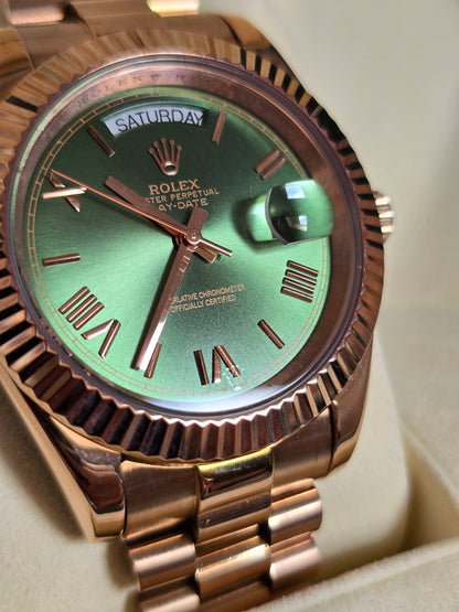 ROLEX | Day-Date 18K Rose Gold Watch