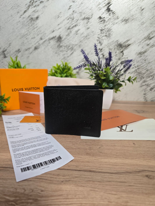 LOUIS VUITTON | Tiaga Leather Black Wallet