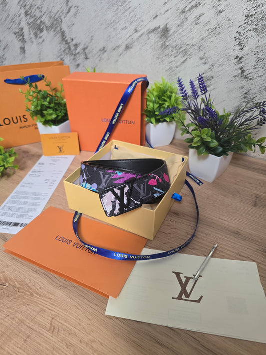 LOUIS VUITTON | Ellipse Monogram Foilage Belt
