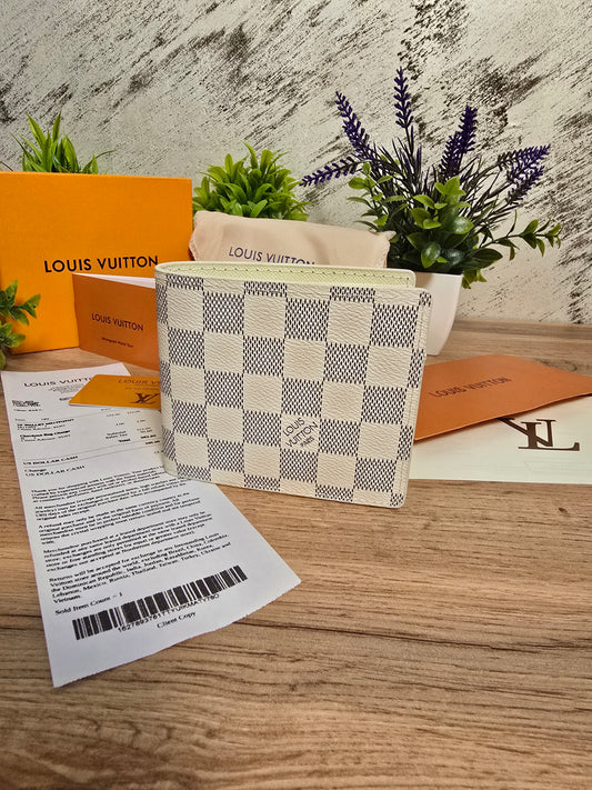 LOUIS VUITTON | Damier Azur Marco Wallet