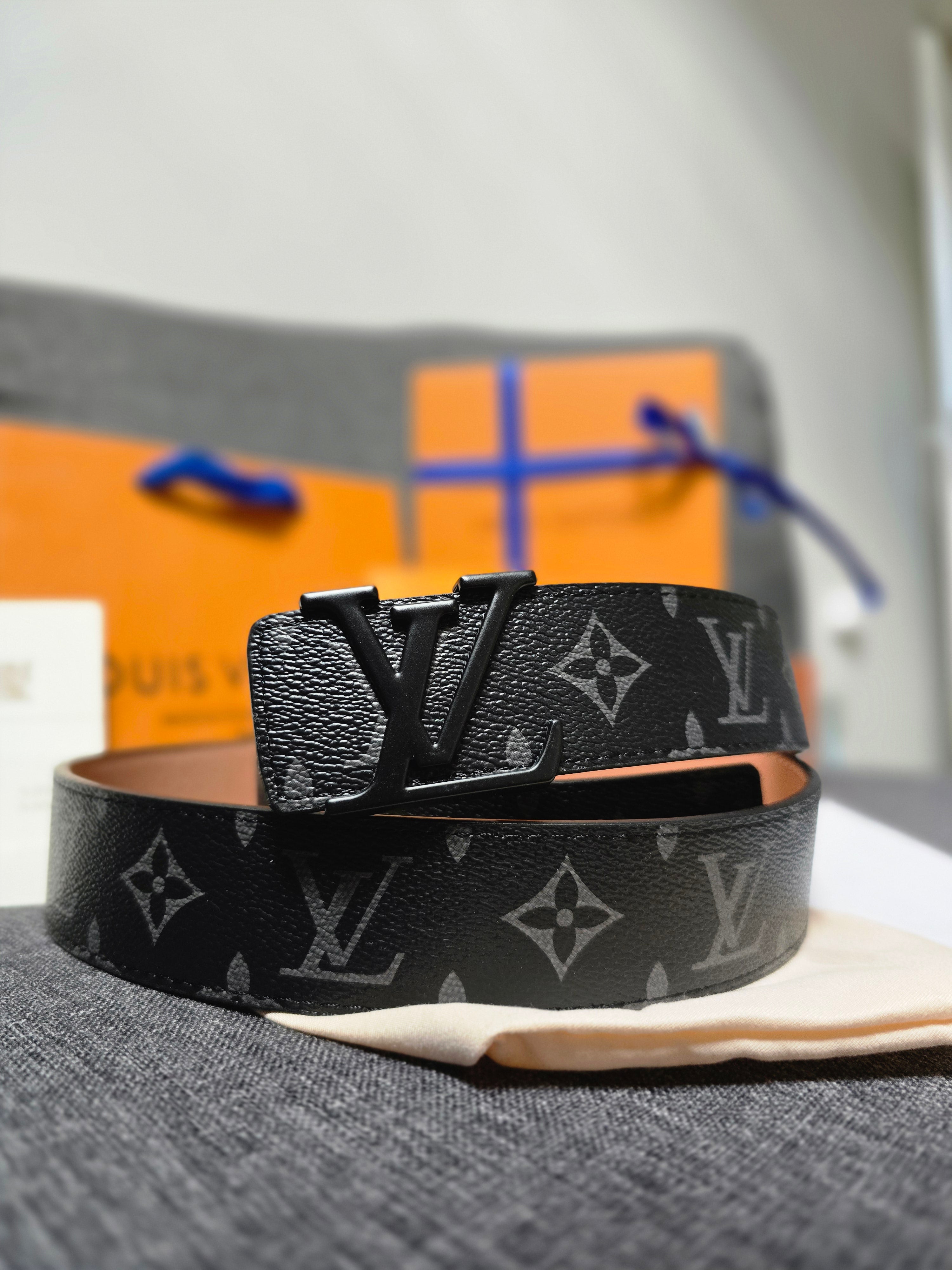 LV Monogram Canvas Leather Belt
