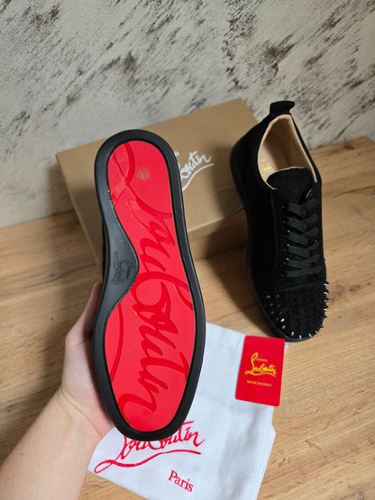 CHRISTIAN LOUBOUTIN | Black Velour & Spikes Shoes
